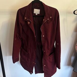 a new day Maroon Utility Jacket